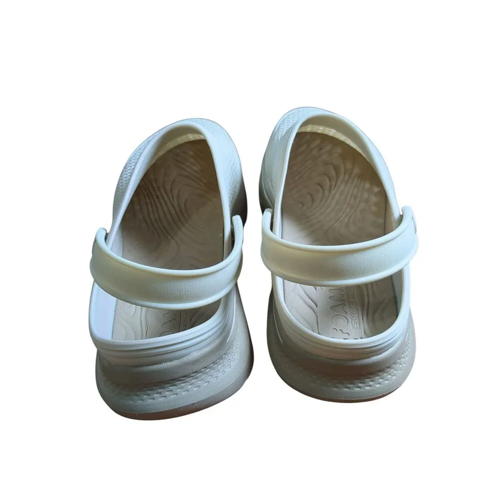 Skechers Women Go Walk Foamies Womens Size 10 Natural - Picture 3 of 10